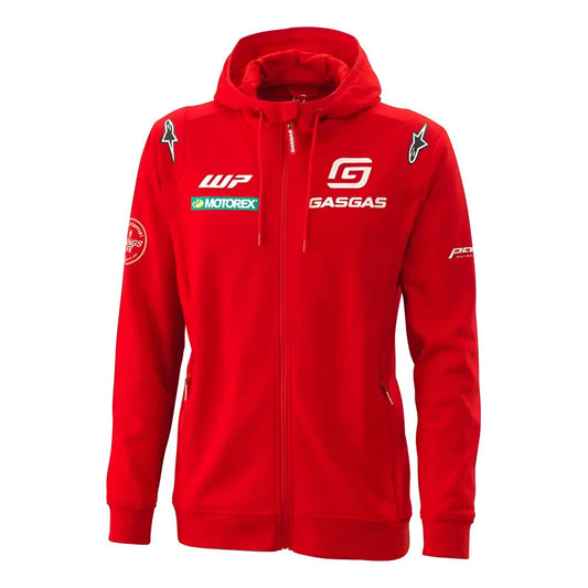 Sudadera Con Capucha Gasgas Team Zip Hoodie Xlarge Rojo Liso Large