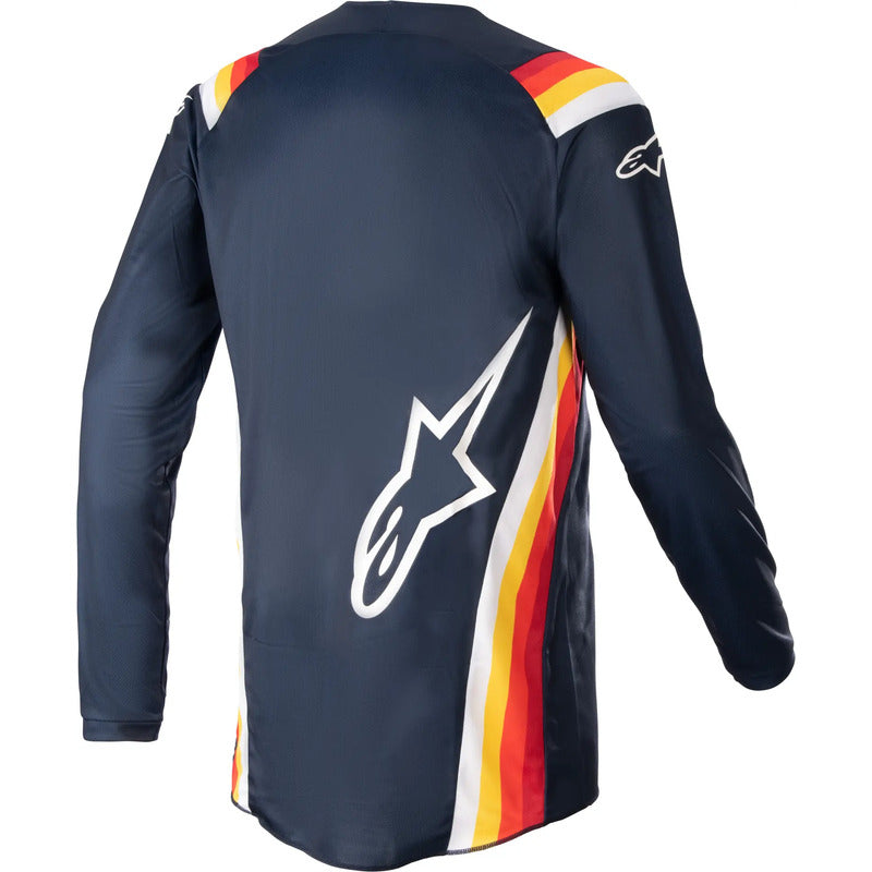 Jersey Alpinestars Fluid Corsa Enduro Mx/mtb/bmx Talla Large Grande (large) Azul