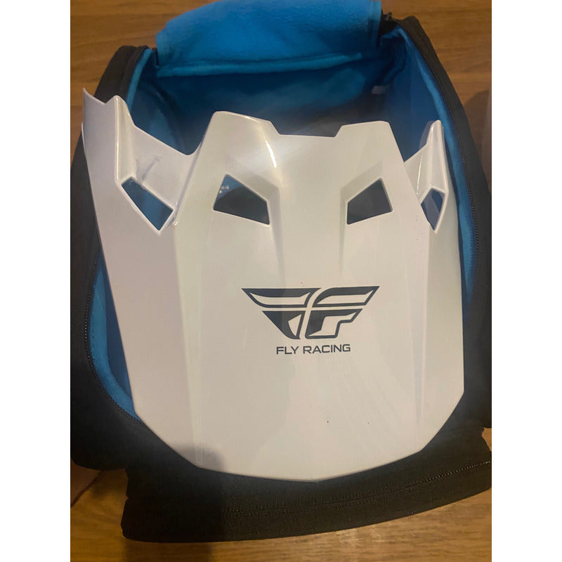 Casco Fly Racing Formula Carbon 2023 Large Remate Exhibición Blanco Carbon Large