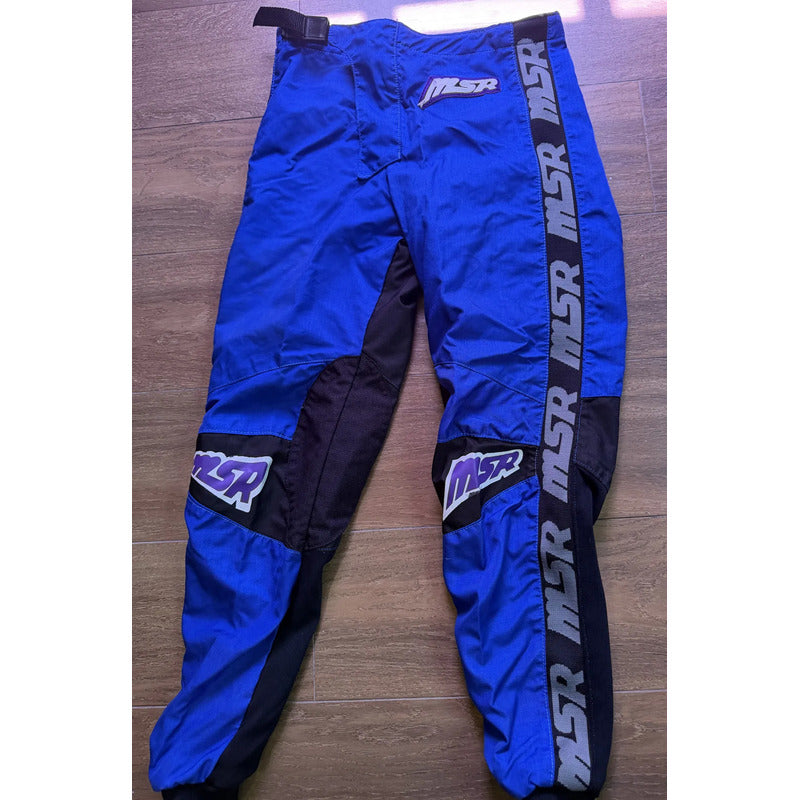 Pantalon Msr Racing Enduro Motocross Talla Large Azul 36
