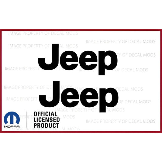 Calcas (2)  Original  Jeep  Logo 1997-2006 Mopar