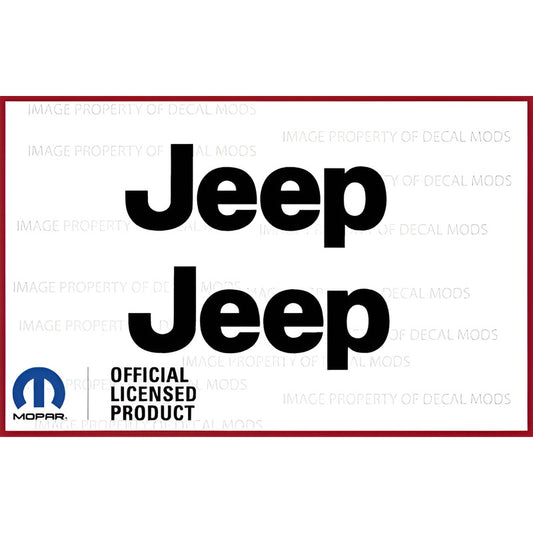 Calcas (2)  Original  Jeep  Logo 1997-2006 Mopar