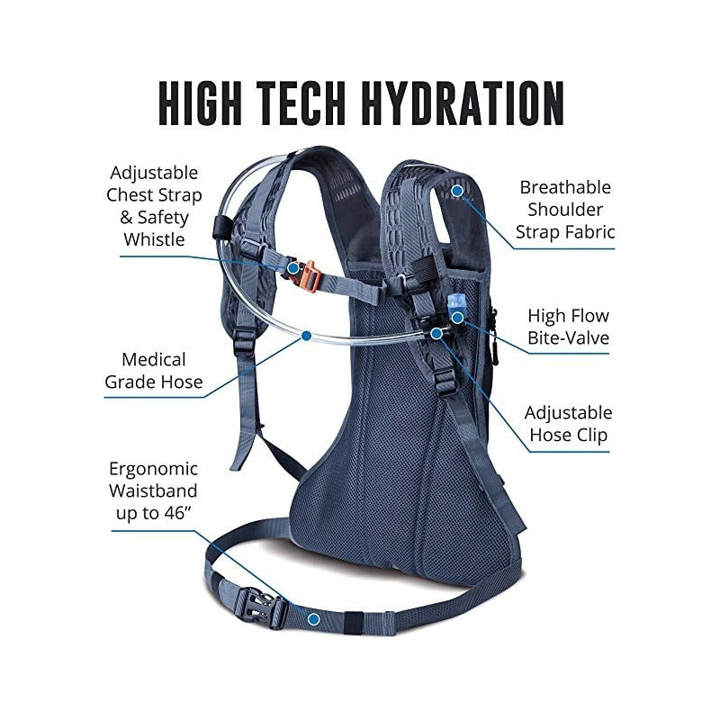 Mochila De Hidratación Bolsa De Agua 2l Mx/enduro/mtb Factur