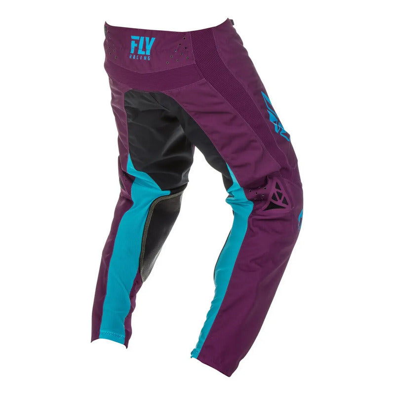 Pantalon Fly Racing Kinetic Shield Mx Enduro Mtb Talla 22 Violeta / Azúl