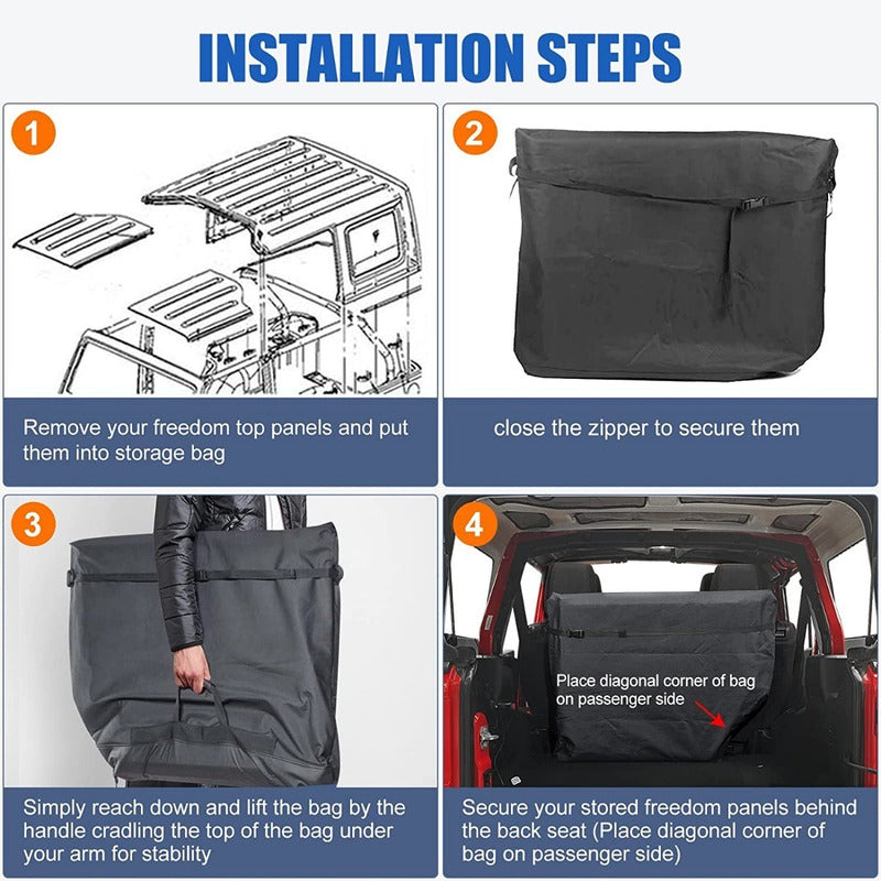 Funda Hard Top Jeep Almacenaje Modelos Jk Jhu Jl Jlu 07-22