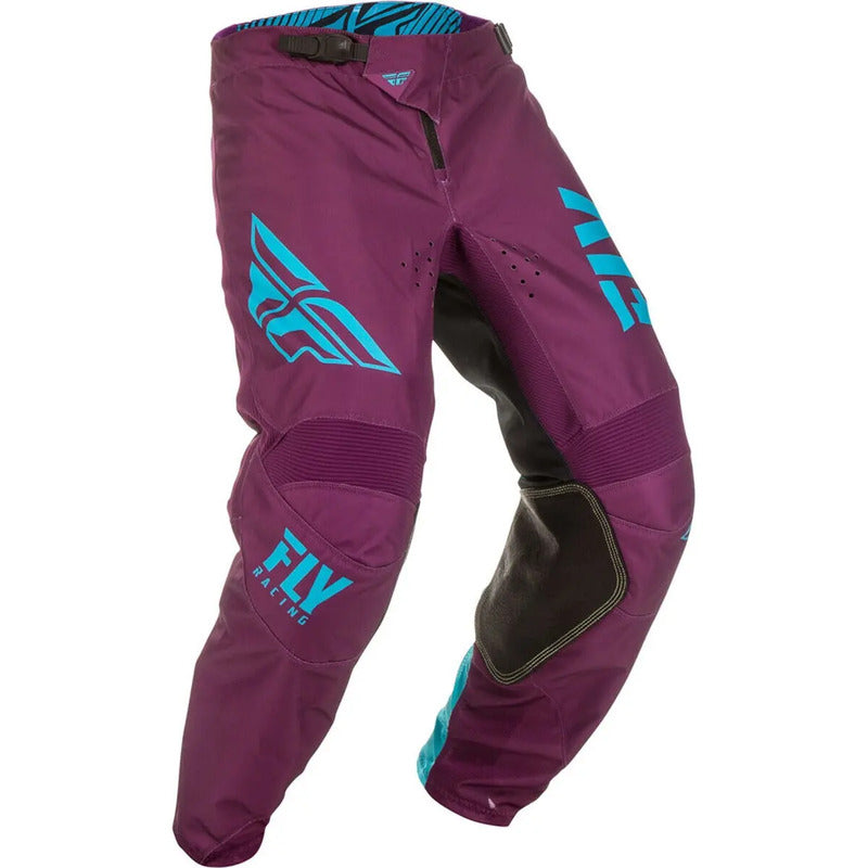 Pantalon Fly Racing Kinetic Shield Mx Enduro Mtb Talla 22 Violeta / Azúl