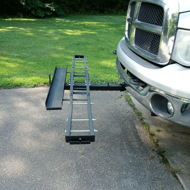 Remolque Rack Envidioso Transporte De Motocicleta Con Rampa Negro