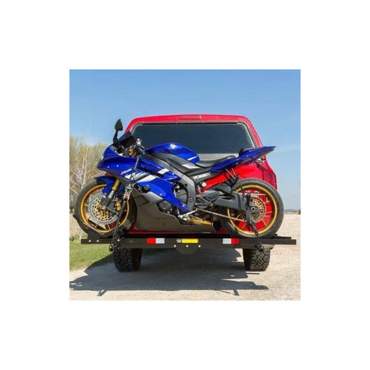 Motocicleta Scooter Carrier Transp. Acero Rampa Heavy Duty Negro