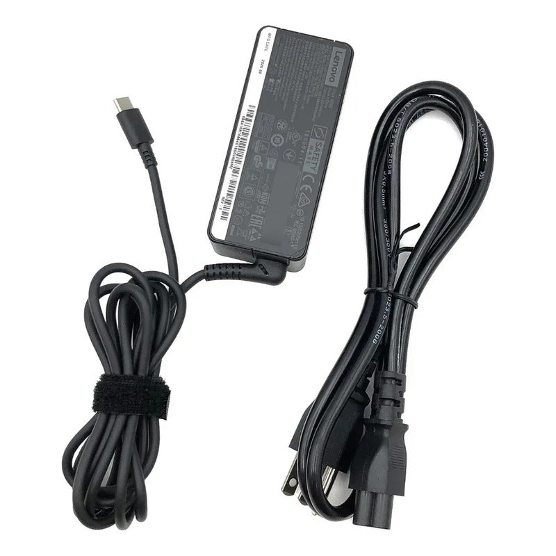 Eliminador Cargador Lenovo Tipo C 45w Adlx45ydc3d Genuino Negro