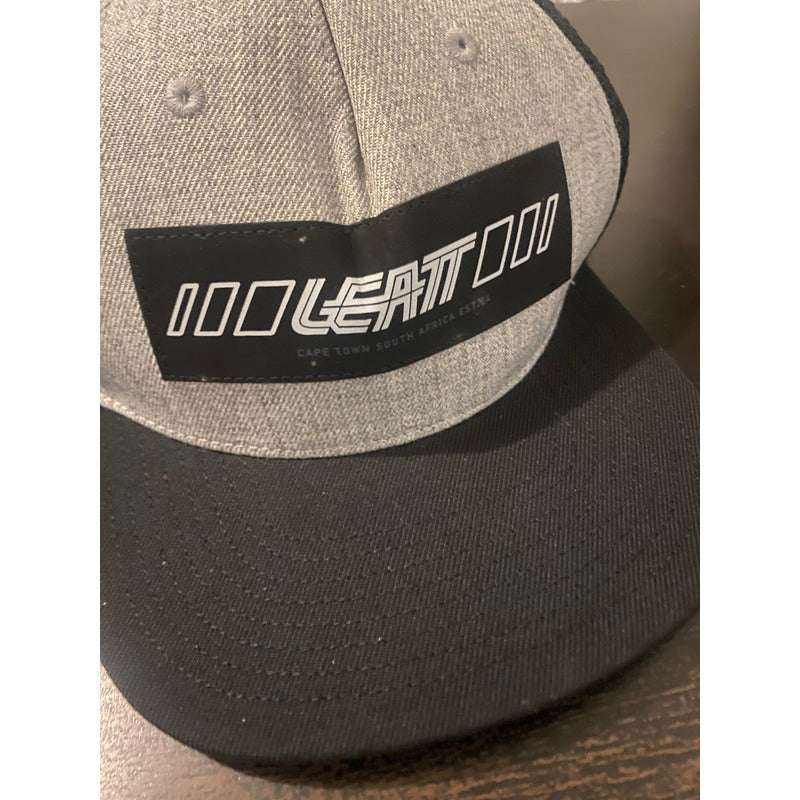 Gorra Original Leatt Ajustable Exclusiva Gris Claro/negro Adulto