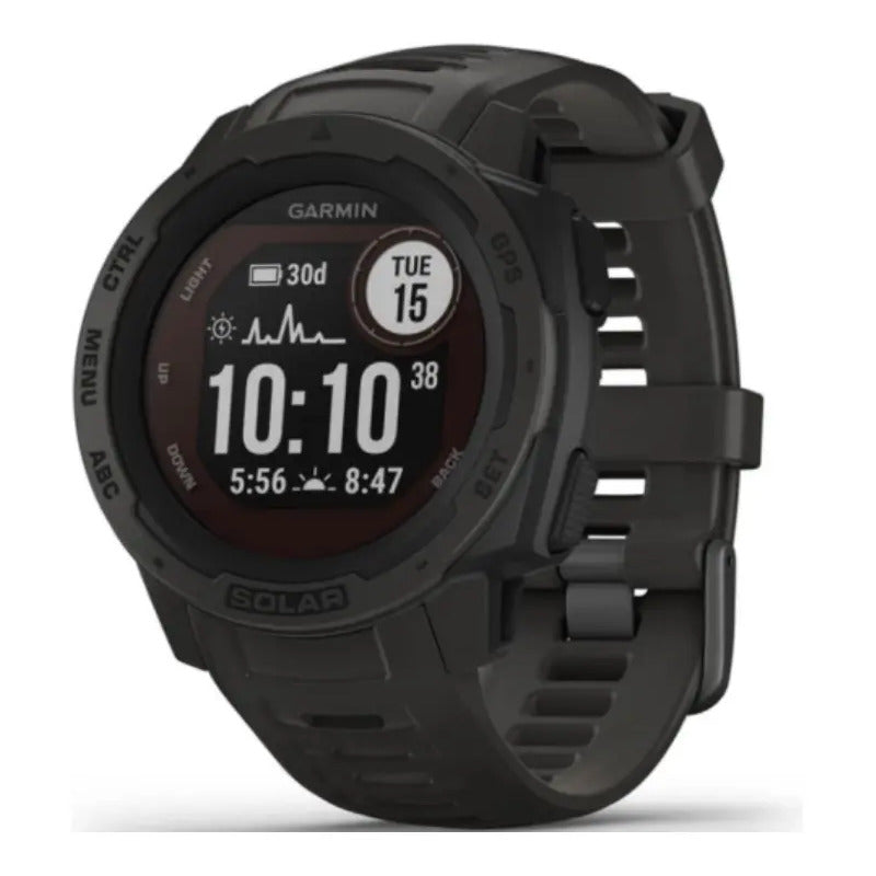 Reloj Garmin Instinct Solar Inteligente Gps Uso Rudo Gris Grafito