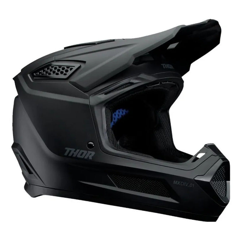 Casco Thor Fleet Motocross Enduro Tallas Negro Sólido Satinado S