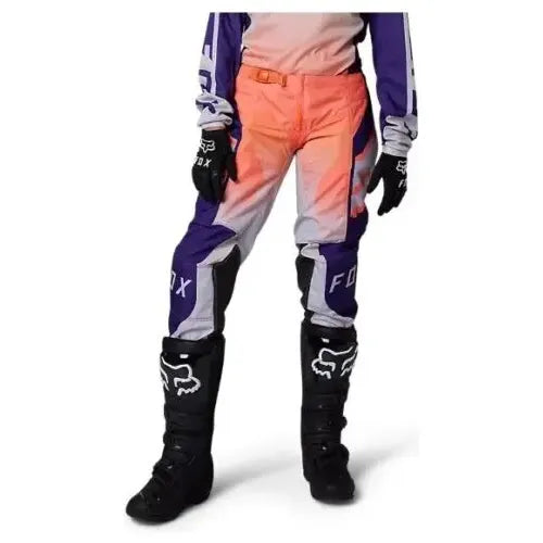 Pantalon Fox 180 Leed Mx/enduro/mtb Dama Talla 6us Naranja/morado 6us