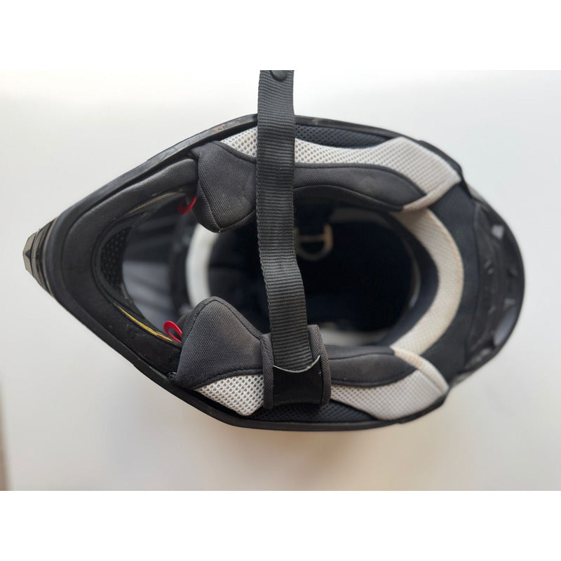 Casco Shoei Vfx Negro Brilloso Talla Mediano Negro Sólido M