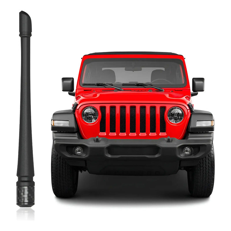 Antena 7  Jeep Wrangler Jk Jl Rubicon Sahara 2007-22 Factura Negro