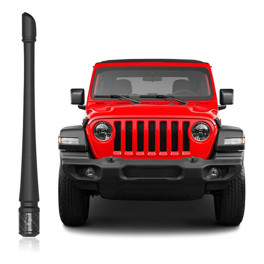 Antena 7  Jeep Wrangler Jk Jl Rubicon Sahara 2007-22 Factura Negro