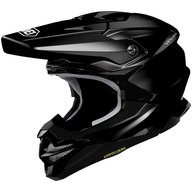 Casco Shoei Vfx-evo Offroad Talla Xs Nuevo Factura Negro Sólido Brillante Xs