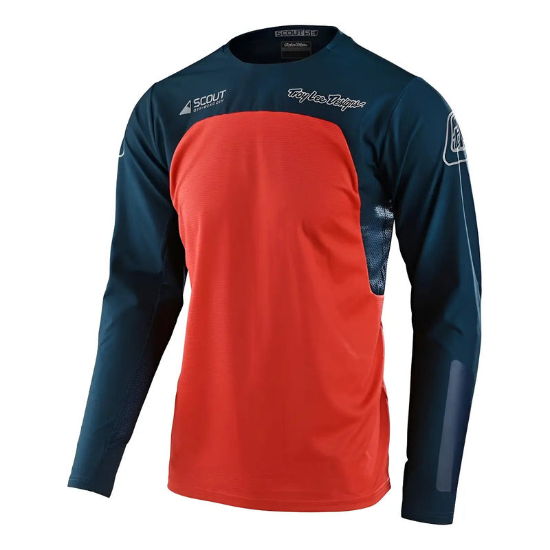 Jersey Troy Lee Desgins Scout Talla Xl Xl Naranja / Azul Marino