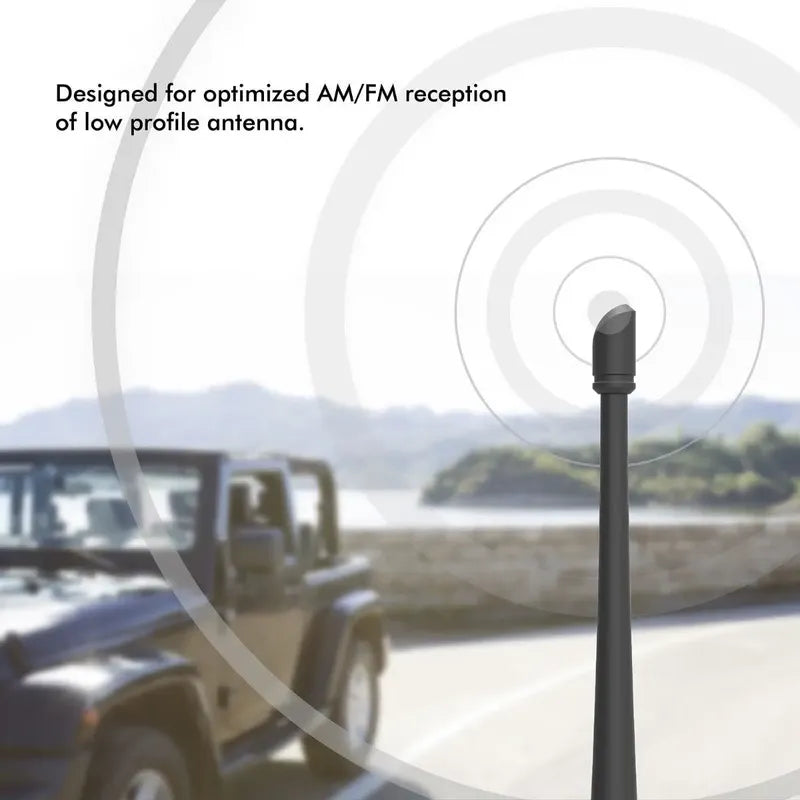 Antena 7  Jeep Wrangler Jk Jl Rubicon Sahara 2007-22 Factura Negro