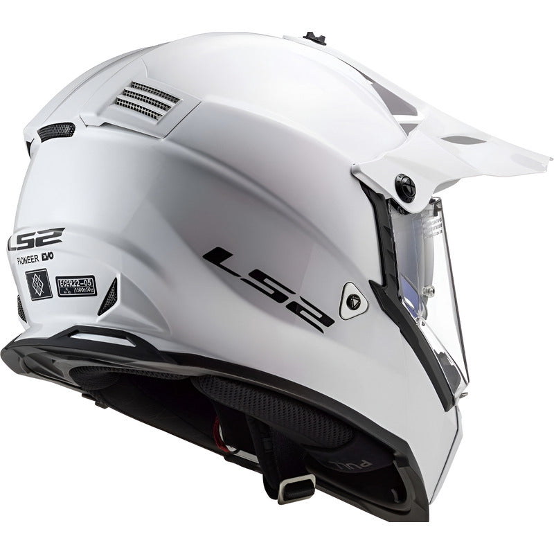 Casco Ls2 Blaze Adventure Blanco Alpino Mx T Large Blanco Sólido Blanco Alpino L