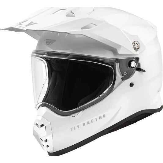 Casco Fly Racing Trekker Blanco Solido Talla Mediana Blanco Sólido Mate