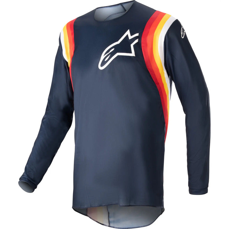 Jersey Alpinestars Fluid Corsa Enduro Mx/mtb/bmx Talla Large Grande (large) Azul