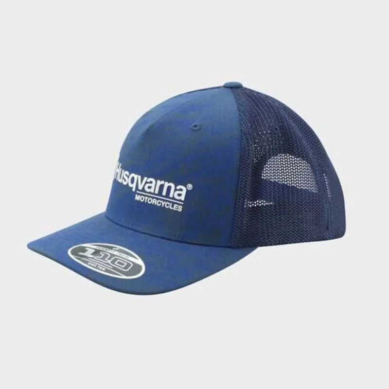 Gorra Husqvarna Genuina Modelo Accelerate Trucker Ajustable Azul Adulto Ajustable