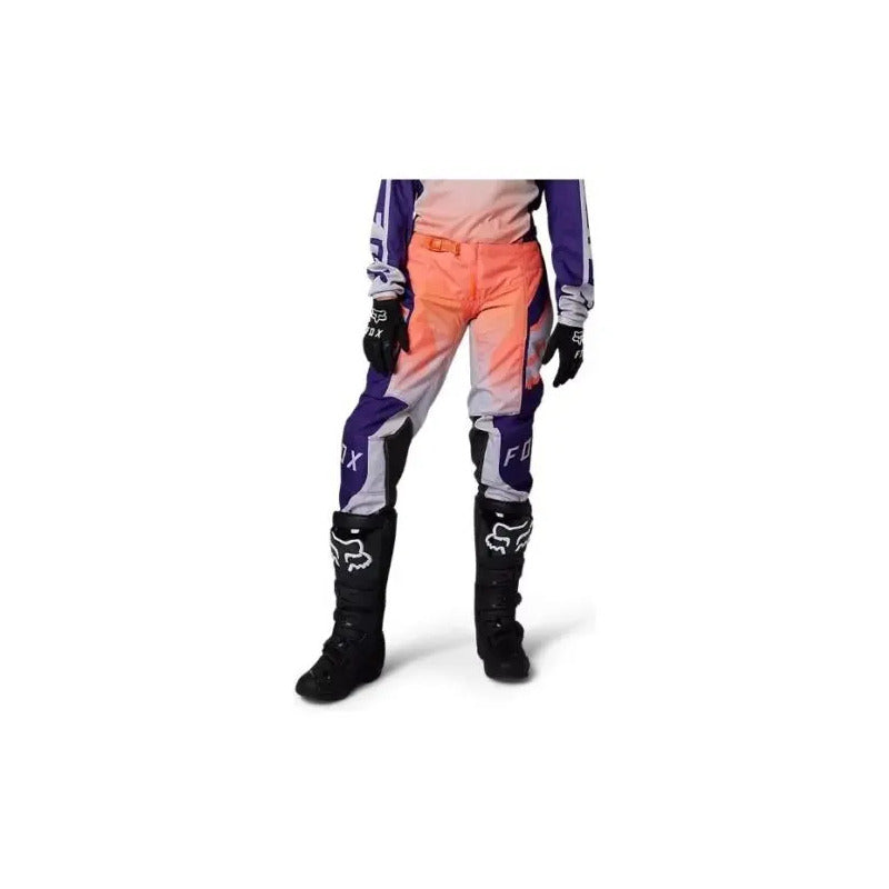 Pantalon Fox 180 Leed Mx/enduro/mtb Dama Talla 6us Naranja/morado 6us