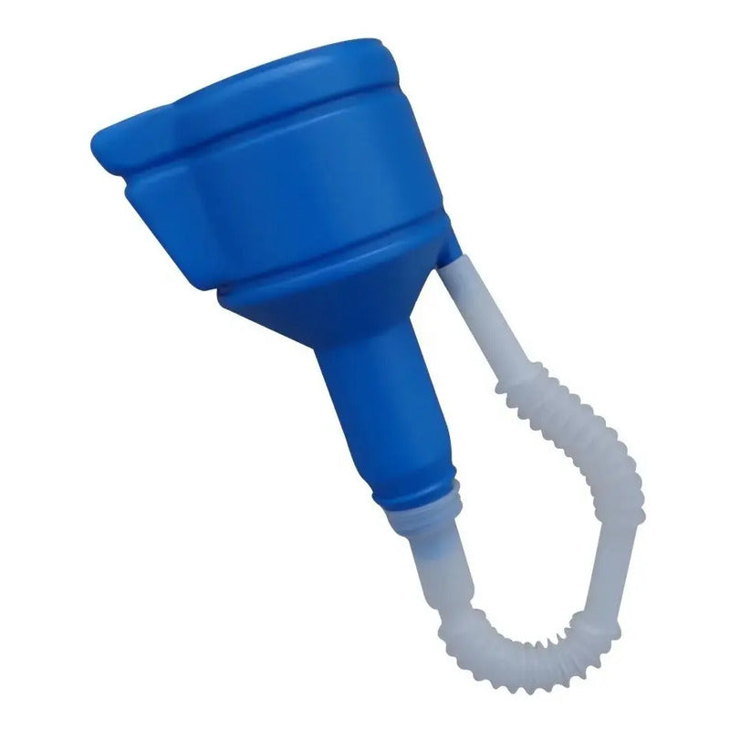 Embudo Flex Para Llenado Aceite / Gasolonia Vehiculo  Azul