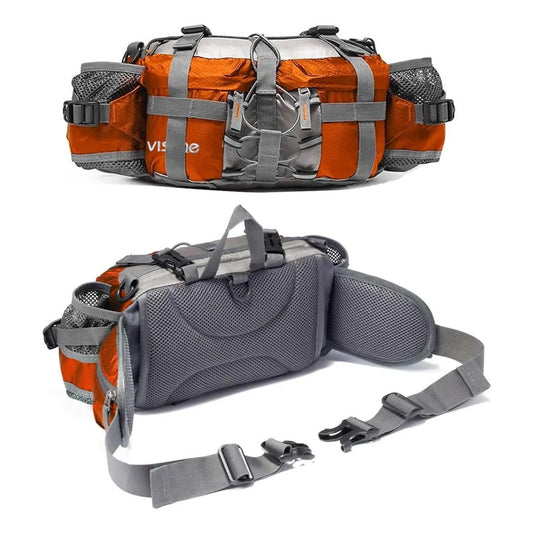 Mochila Hidratacion Hip Pack Outdoors Senderismo Mtb Ciclism Naranja