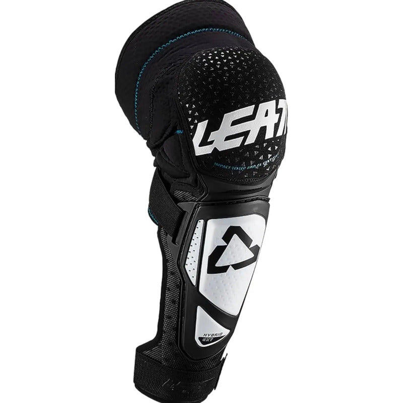 Rodilleras Leatt Para Mx/enduro Modelo 3df Hybrid Talla Larg Negro Large / Xlarge