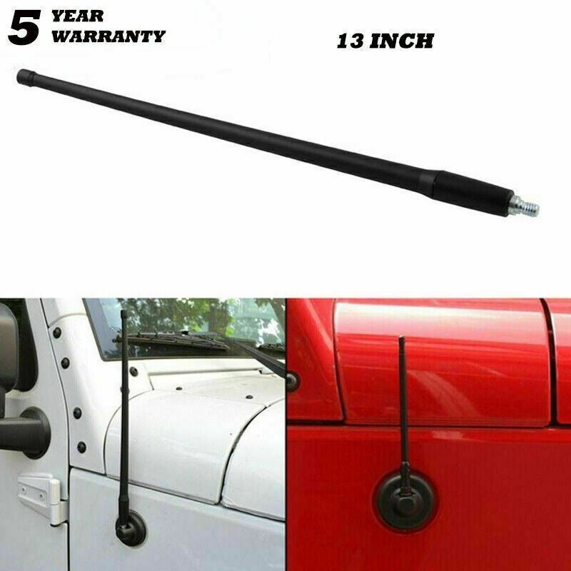 Antena 13  Flexible  Jeep Wrangler Jk Jl Rubico Sahara 07-22