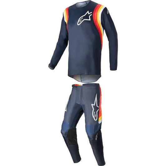 Pantalon Y Jersey Alpinestars Fluid Corsa Talla 34/large Naranja / Azúl Marino 34 / Large