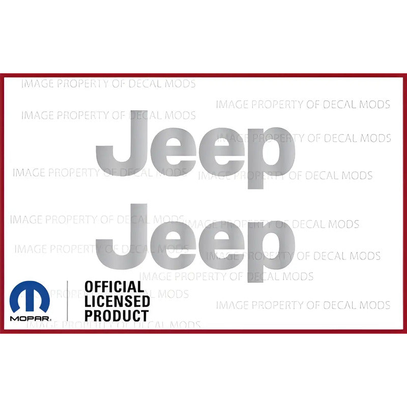 Calcas (2)  Original  Jeep  Logo 1997-2006 Mopar
