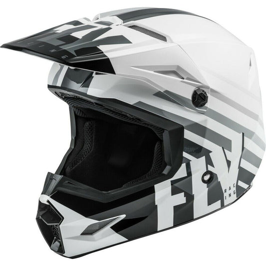 Casco Fly Racing Kinetic Blanco/gris Tallas Xs (xsmall)