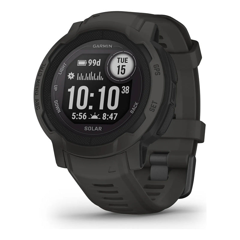 Reloj Garmin Instinct 2 Solar Smart Gps Uso Rudo Exhibicion Sin Caja Gris