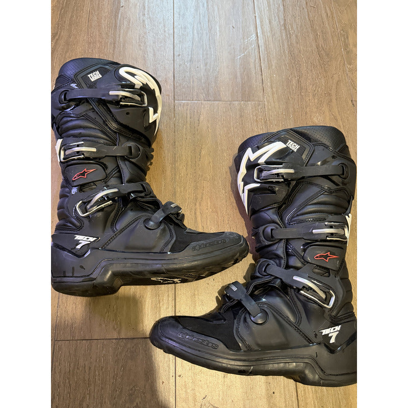 Botas Alpinestars Tech 7 Enduro/mx/atv Talla 11us Negro 11 Us