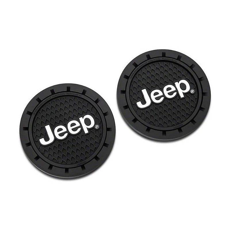 Tapetes Plastico Y Portavasos (6) Piezas Jeep Logo Factura