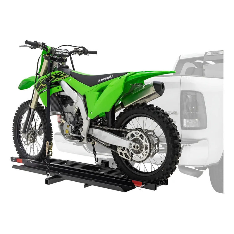 Remolque Rack Envidioso Transporte De Motocicleta Con Rampa Negro