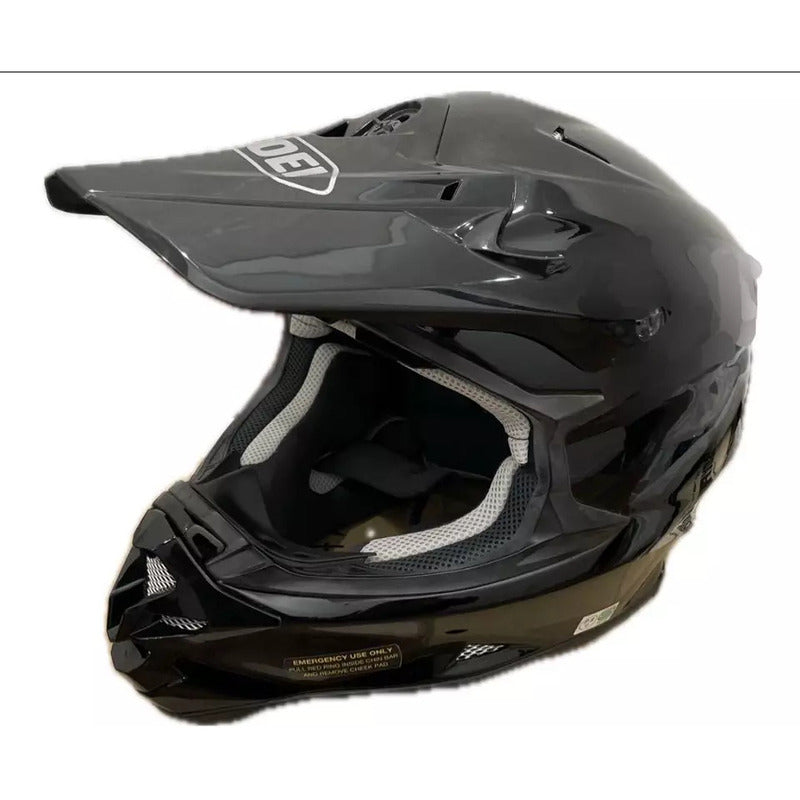 Casco Shoei Vfx Negro Brilloso (gloss)  Talla Mediano