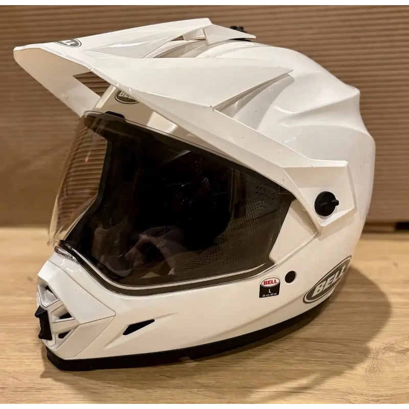 Casco Bell Mx-9 Adventure Mips Blanco Alpino Mx T Large Blanco Sólido Blanco Alpino M