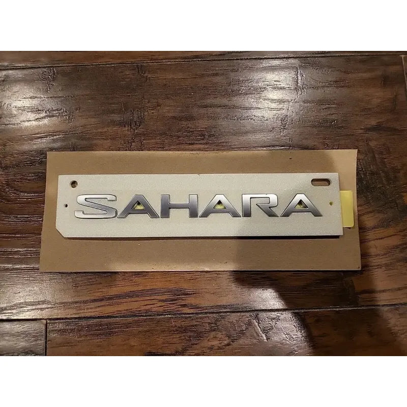 Emblema Jeep Sahara 2018-2022 Plateado Original Mopar
