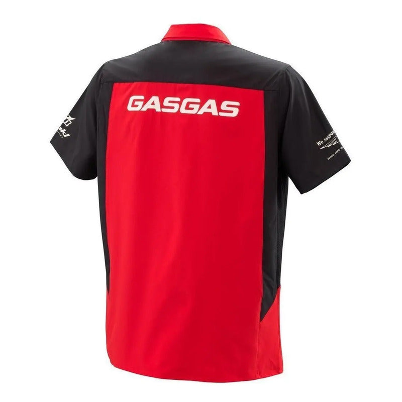 Camisa Gasgas Factory Original Talla Large (grande) Rojo/negro Large