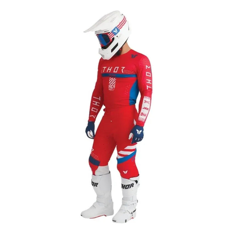 Casco Thor Fleet Motocross Enduro Tallas Blanco Sólido Xxl