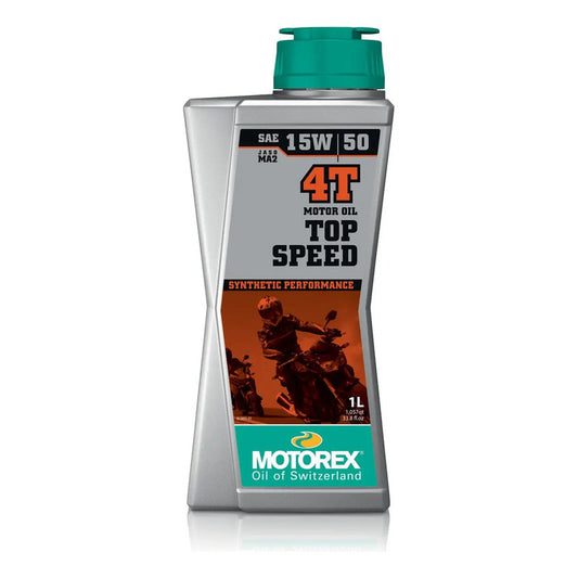 Aceite Para Moto 4t, Motorex Top Speed 4t 15w-50 1 Litro