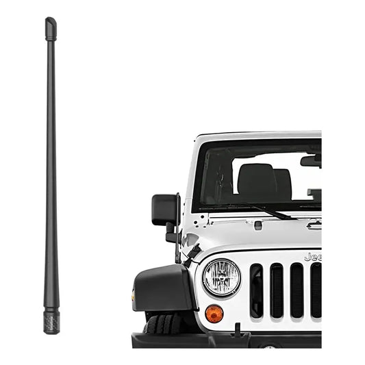 Antena 13  Flexible  Jeep Wrangler Jk Jl Rubico Sahara 07-22 Negro