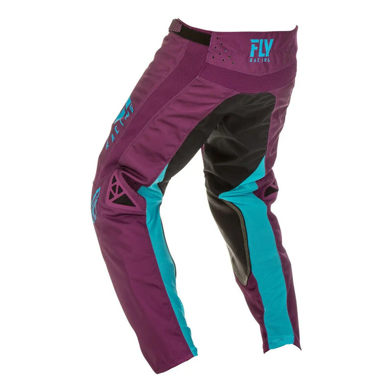 Pantalon Fly Racing Kinetic Shield Mx Enduro Mtb Talla 22 Violeta / Azúl