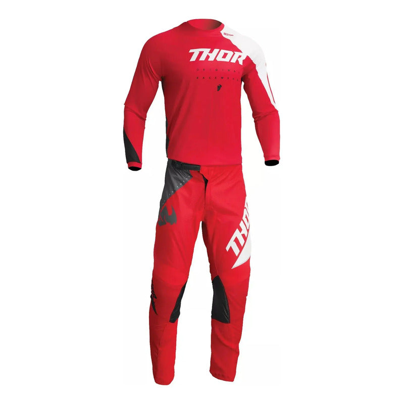 Pantalon Jersey Thor Sector Edge Rojo Mx/enduro Tallas