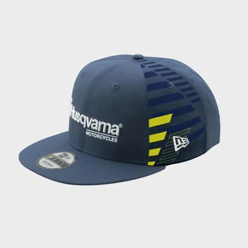 Gorra Husqvarna Genuina Modelo Team Flat Ajustable Azul Adulto Ajustable