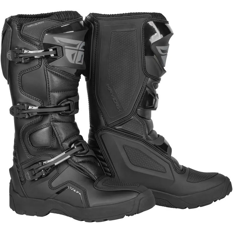Botas Fly Racing Maverik Enduro/mx/atv Color Negro Talla 8us Negro 8us